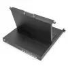 DIGITUS Modular 19-inch HD LCD KVM Console with 8-Port HDMI KVM Switch, Touchpad, German Keyboard Layout