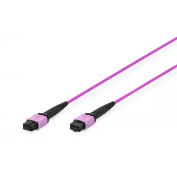 DIGITUS OM4 MPO to MPO 12-Fiber Patch Cable, 2m, Method A, Violet DK-2566-02/4