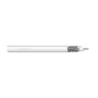 DIGITUS RG-6 Coaxial Cable, 75 Ohm, Double Shielded (2x Foil + 77% Braid), Eca, PVC, 100m, White