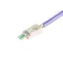 DIGITUS RJ45 (8P8C) Through-Hole Plug, Cat.6, Shielded, AWG 26-24, Pack of 100