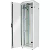 DIGITUS Unique Series 42U Network Enclosure 600x600mm Light Grey, Lockable Glass Front Door, Steel Rear Door, Removable Side Panels, 19-Inch Rack Cabinet