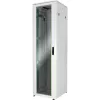 DIGITUS Unique Series 42U Network Enclosure 600x600mm Light Grey, Lockable Glass Front Door, Steel Rear Door, Removable Side Panels, 19-Inch Rack Cabinet