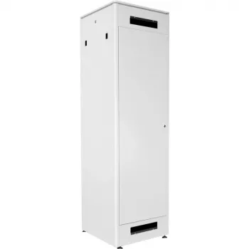 DIGITUS Unique Series 42U Network Enclosure 600x600mm Light Grey, Lockable Glass Front Door, Steel Rear Door, Removable Side Panels, 19-Inch Rack Cabinet