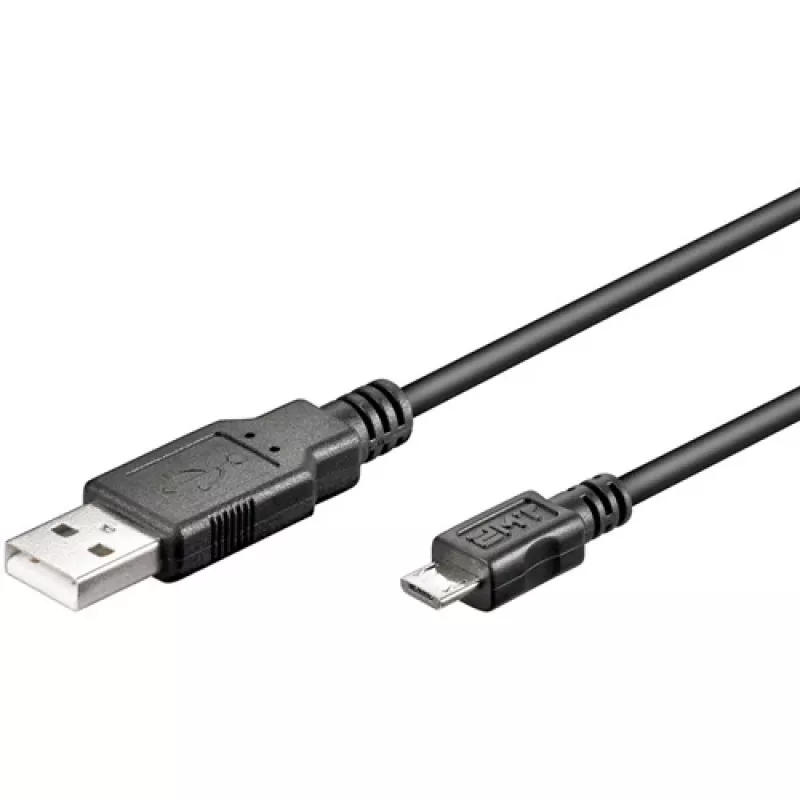 DIGITUS USB 2.0 Cable Type A - Micro B Male/Male 1.8m Black