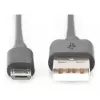 DIGITUS USB 2.0 Cable Type A - Micro B Male/Male 1.8m Black