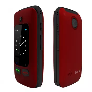 eSTAR Digni Flip Feature Phone, Red