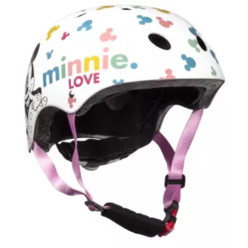 Disney Minnie Mouse Sport Helmet for Kids 3-6 Years, Pink/Red, CE EN 1078, Adjustable Fit, 6 Vents