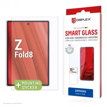 DISPLEX Smart Glass Samsung Galaxy Z Fold8 Screen Protector - 9H Tempered Glass, Ultra-Clear, Bubble-Free, Anti-Fingerprint