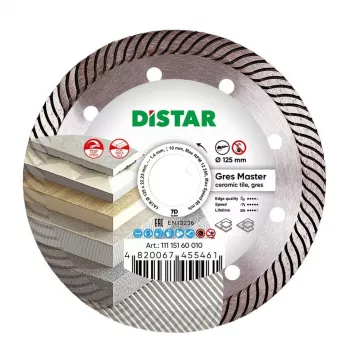 DISTAR DIAMOND BLADE GRES MASTER 125 x 1.4 x 10 x 22.23mm