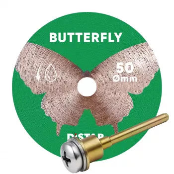DISTAR Diamond Cutting Disc BUTTERFLY 50 x 0.6 x 5.8/3.2-3.0F with Mandrel