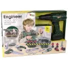 DIY Kit Organizer Battery Operated Screwdriver Green 13473 Lean Toys