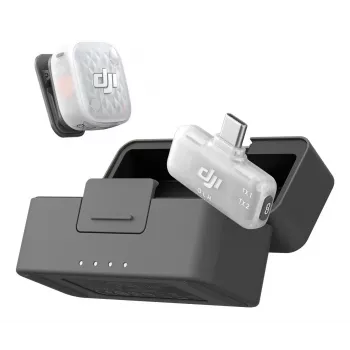 DJI Mic Mini 2S Wireless Microphone System (1 Transmitter + 1 Mobile Receiver + Charging Case)