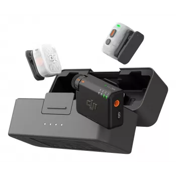 DJI Mic Mini 2S Wireless Microphone System (2 Transmitters + 1 Receiver + Charging Case)