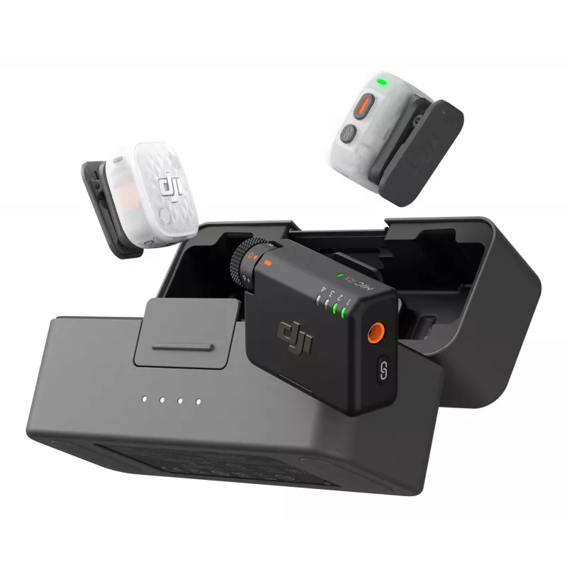 DJI Mic Mini 2S Wireless Microphone System (2 Transmitters + 1 Receiver + Charging Case)