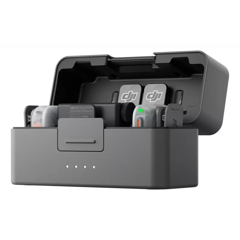 DJI Mic Mini 2S Wireless Microphone System (2 Transmitters + 1 Receiver + Charging Case)