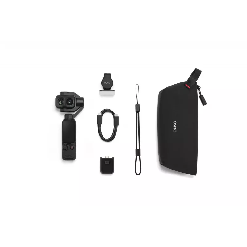 DJI Osmo Pocket 4P Standard Combo - 1-inch CMOS 4K120fps 3-Axis Gimbal Camera, 2 inch Rotatable Touchscreen, 37MP Photo, 240fps Slow Motion, Wi-Fi/Bluetooth, 160min Battery