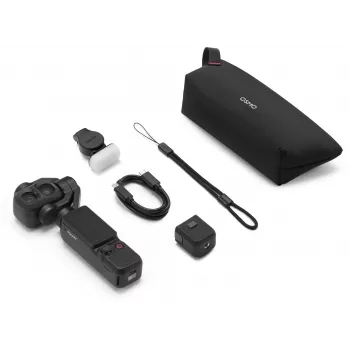 DJI Osmo Pocket 4P Standard Combo - 1-inch CMOS 4K120fps 3-Axis Gimbal Camera, 2 inch Rotatable Touchscreen, 37MP Photo, 240fps Slow Motion, Wi-Fi/Bluetooth, 160min Battery