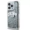 DKNY Apple iPhone 15 Pro 6.1 Hardcase Liquid Glitter Big Logo Black