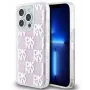DKNY Apple iPhone 15 Pro 6.1 Hardcase Liquid Glitter Multilogo Pink