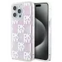 DKNY Apple iPhone 15 Pro Max 6.7 Hardcase Liquid Glitter Multilogo Pink
