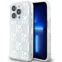 DKNY Apple iPhone 15 Pro Max 6.7 inch Hardcase Liquid Glitter Multilogo White