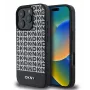 DKNY Apple iPhone 16 Pro PU Leather Repeat Pattern Bottom Stripe MagSafe Case Black