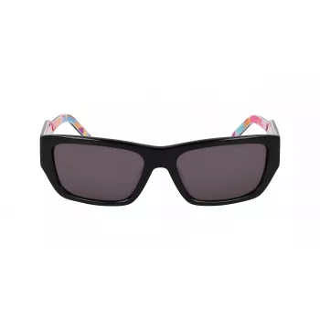 DKNY DK545S-002 Women's Rectangular Sunglasses - Black Frame Grey Gradient Lens 56mm