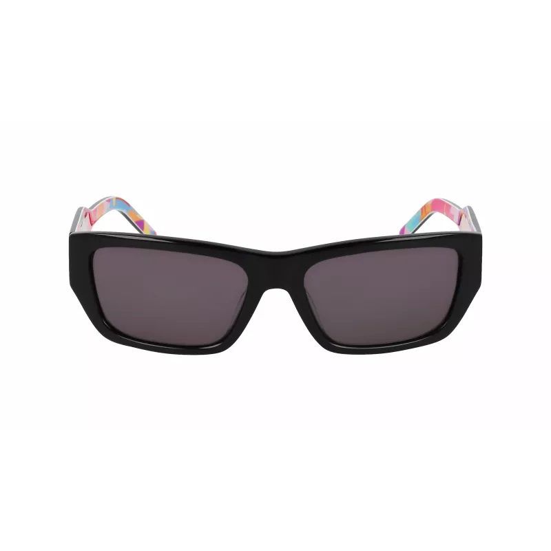 DKNY DK545S-002 Women's Rectangular Sunglasses - Black Frame Grey Gradient Lens 56mm
