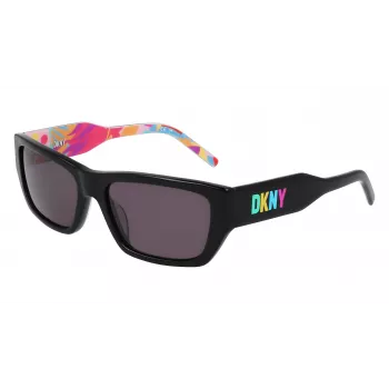 DKNY DK545S-002 Women's Rectangular Sunglasses - Black Frame Grey Gradient Lens 56mm