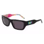 DKNY DK545S-002 Women's Rectangular Sunglasses - Black Frame Grey Gradient Lens 56mm