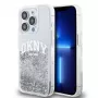 DKNY Liquid Glitter Arch Logo Case for iPhone 14 Pro Transparent