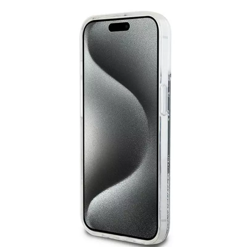 DKNY Liquid Glitter Big Logo iPhone 14/15/13 Case - Black