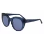 DKNY Women's Butterfly Sunglasses DK517S-400 Blue Acetate Grey Gradient Lens 52mm