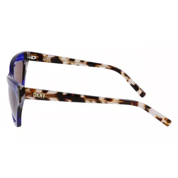 DKNY Women's DK547S5516425 Sunglasses - Havana Acetate Frame, Brown Gradient Lens, 55mm