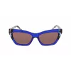 DKNY Women's DK547S5516425 Sunglasses - Havana Acetate Frame, Brown Gradient Lens, 55mm