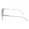 DKNY Women's DK713S Sunglasses - Brown Havana Rectangular Frame with Brown Gradient Lenses - 56mm Lens Width