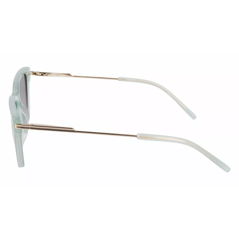 DKNY Women's DK713S Sunglasses - Brown Havana Rectangular Frame with Brown Gradient Lenses - 56mm Lens Width