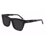 DKNY Women's Square Sunglasses DK529S-001 - Black Frame, Grey Lens, 53mm