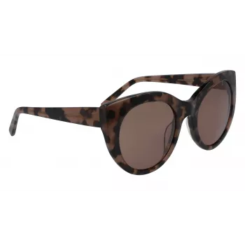 DKNY Women's Sunglasses DK517S-230 Havana Brown Rectangular 52mm