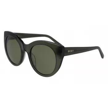 DKNY Women's Sunglasses DK517S-300 Havana Acetate Frame Gradient Brown Polycarbonate Lenses 52mm