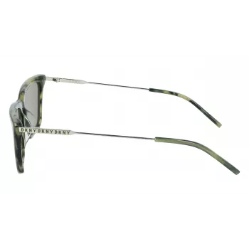 DKNY Women's Sunglasses DK709S305 - Black Acetate Frame, Grey Polycarbonate Lenses, 55mm Lens Width