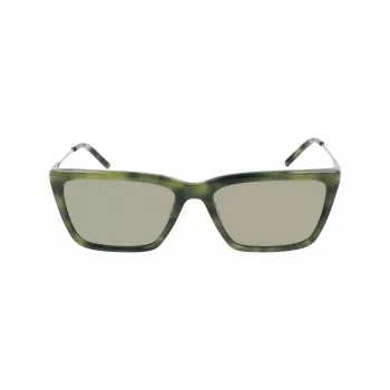DKNY Women's Sunglasses DK709S305 - Black Acetate Frame, Grey Polycarbonate Lenses, 55mm Lens Width