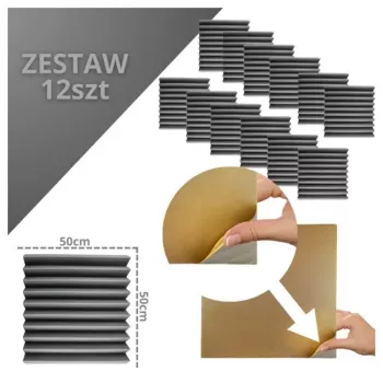 DNA Professional DNA AM4 GY Acoustic Panel Set of 12 pcs Grey