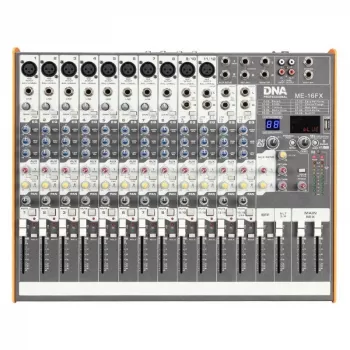 DNA PROFESSIONAL DNA ME-16FX Audio Mixer 16 Channels USB Bluetooth