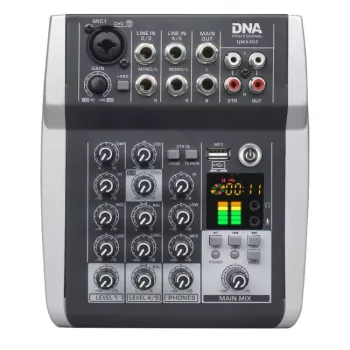 DNA PROFESSIONAL DNA QMX502 5-Channel Analog Sound Mixer Blue