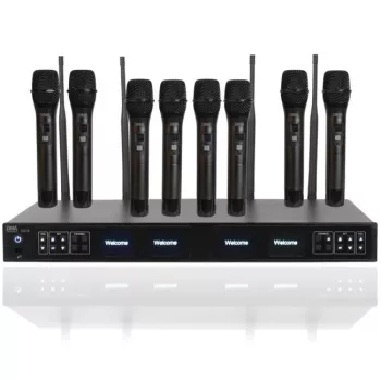 DNA RV-8 Wireless Microphone System 8x Handheld Dynamic UHF