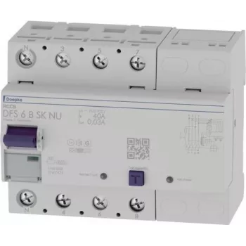 Doepke DFS6 040-4/0.03-B SK NU Residual Current Circuit Breaker 4-Pole 40A 30mA Type B 09134899