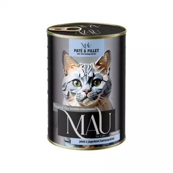 DOLINA NOTECI MAU Pate and Fillet Sterilised Deer with Haskap Berries - Wet Cat Food - 400g