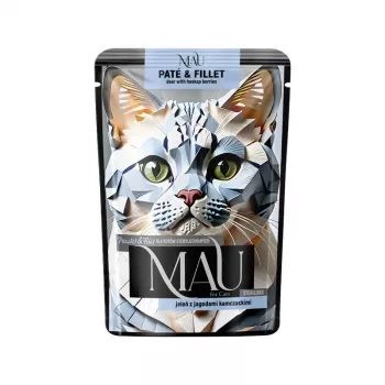 DOLINA NOTECI MAU Pate and Fillet Sterilised Deer with Haskap Berries - Wet Cat Food - 85g