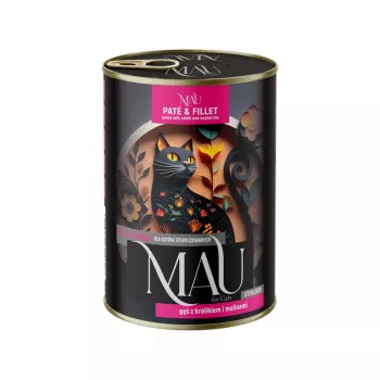 DOLINA NOTECI MAU Pate and Fillet Sterilised Goose with Rabbit and Raspberries - Wet Cat Food - 400g